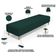 Kit 02 Puffs Decorativo Sala de Estar Bali W01 Pés Palito 210x60cm Bouclê Verde - Lyam Decor