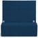 Kit Cabeceira Cama Box King 195cm com Calçadeira Roma W01 Suede Azul Marinho - Lyam
