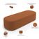 Cabeceira Cama Box King 195cm Lanna com Puff Recamier Doha W01  Bouclê Terracota - Lyam Decor