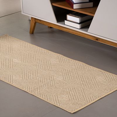 Tapete Passadeira Sisal Lancer 1 Peça 1,00m x 66cm 87% Polipropileno / 13% Poliéster - PS29 Clean