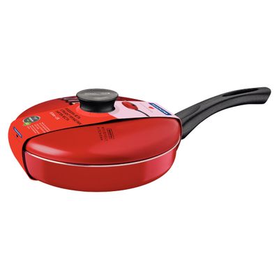Frigideira Reta Tramontina My Lovely Kitchenm Alumínio Vermelho Starflon Max 24 cm 2 L