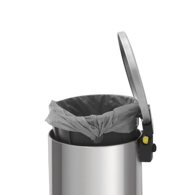 Lixeira com Pedal Tramontina Loop Aço Inox Polido 3 Litros