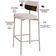 Kit 04 Banquetas Alta Bar Cozinha Sala De Jantar Aço Branco Kaira C01 Linho Palha Courino Café - Lyam Decor