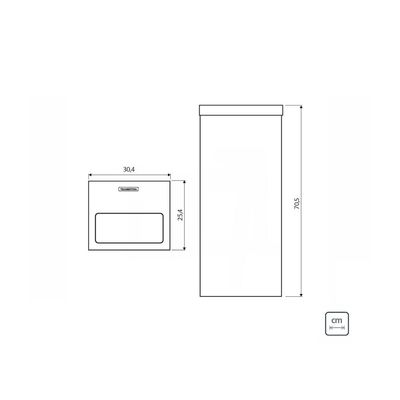 Lixeira Inox Tramontina Square com Acabamento Polido 50 L