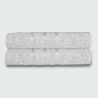 Toalhas Para Pet 2 Peças Beka 70x125 cm 100% Algodão Branco