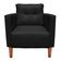 Poltrona Sala Decorativa Livia Pé Madeira Sintético Preto M11 - D'Rossi