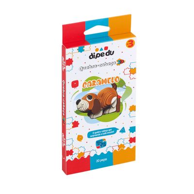 Quebra Cabeça 3D Infantil Dipedu Cachorro 20 Peças - Brw 3005