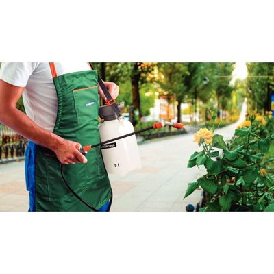 Pulverizador Manual Lateral 5L Tramontina Compressão Prévia de Veneno Agrícola e Jardinagem