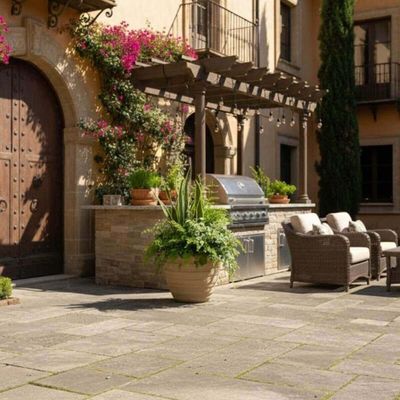 Kit 2 Vasos de Flor 45cm Inca Jardim Varanda Tramontina Polietileno Folhagem Plantas