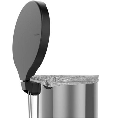 Lixeira Aço Inox com Pedal 30L Tramontina New Hall de Entrada Recepção Consultório