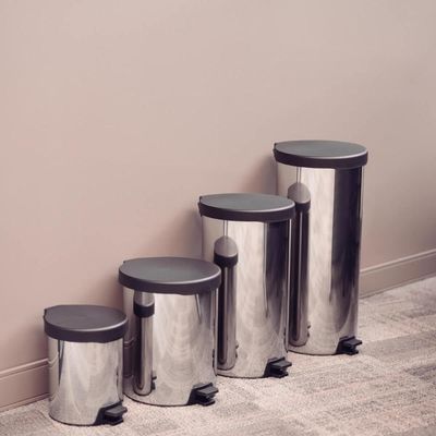 Lixeira Aço Inox com Pedal 30L Tramontina New Hall de Entrada Recepção Consultório