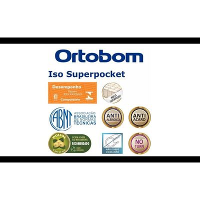 Colchão Iso Superpocket (108X198X25) (Ensacadas) Ortobom