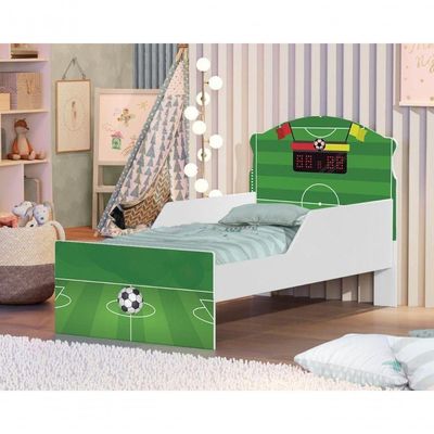 Mini Cama Campo De Futebol Com Colchão