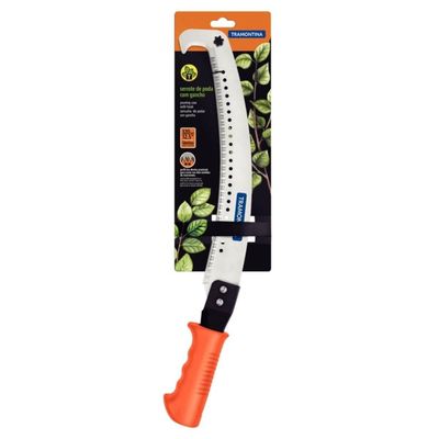 Serrote de Poda Tramontina Lâmina em Aço Carbono Gancho 32cm 12,5" Podador Galhos Árvores