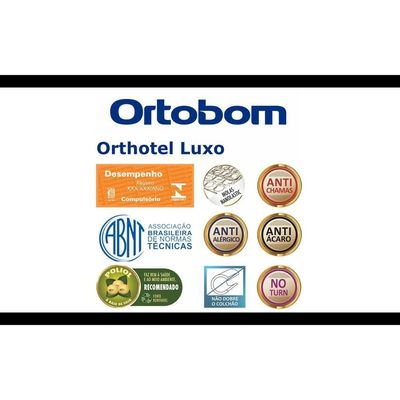 Colchão Luxo Queen (158X198X27) Molas Superlastic Ortobom