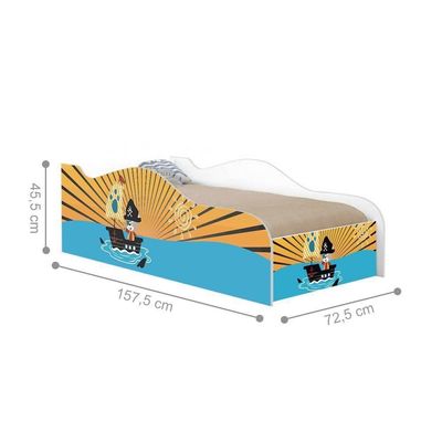 Mini Cama Fun Pirata Do Mar Infantil Com Colchão
