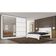 Guarda Roupa Sevilha 2 Portas de Correr Casal 6 Gavetas MDF Mademarcs Branco