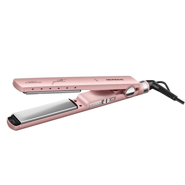 Chapinha Prancha Alisadora Mondial by Juliette Qu4tro Elementos P-JU-01 230º Golden Rosé - Bivolt Chapinha Prancha Alisadora Mondial by Juliette Qu4tro Elementos P-JU-01 230º Golden Rosé - Bivolt