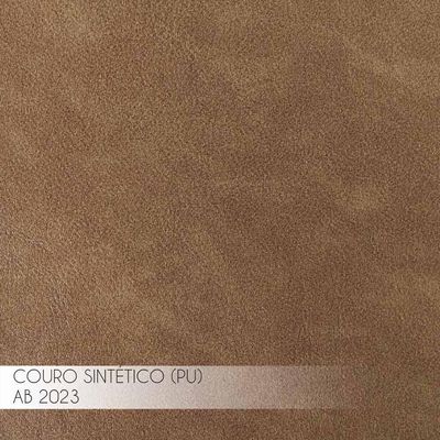 Cadeira Decorativa Sala De Jantar Duque Madeira PU Marrom - Gran Belo