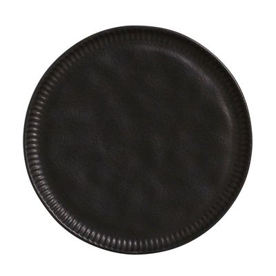Conjunto De Pratos Rasos 06 Peças Linhas Preto Matte Porto Brasil