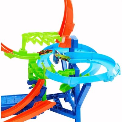 Pista Hot Wheels Stunt Track Choque Multi-Aéreo Mattel JFD12