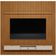 Painel Ripado Para TV 75 Pol Slats e Bancada Lisa 258x250cm L05 Nature Off White - Lyam Decor