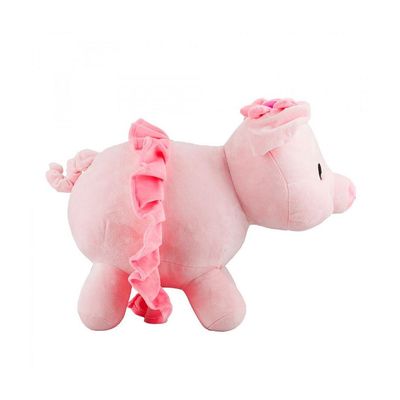 Porquinha de Pelúcia com Saia Rosa 29cm