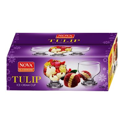 Jogo de Taças para Sobremesa Cazza Cherry 264ml 6 Peças