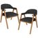 Kit 02 Cadeiras de Jantar e Estar Living Estofada Nadja L02 Linho Chumbo - Lyam Decor
