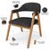 Kit 02 Cadeiras de Jantar e Estar Living Estofada Nadja L02 Linho Chumbo - Lyam Decor