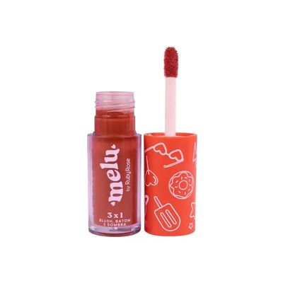 Blush Batom Sombra 3 em 1 Summer Baby Melu Ruby Rose Ref-Rr11006