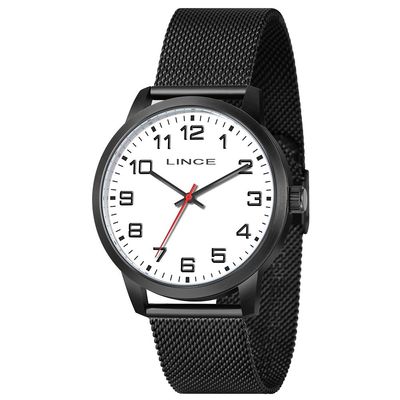 Relógio Lince Masculino Ref: Mrn4857l44 B2px Casual Mesh Black