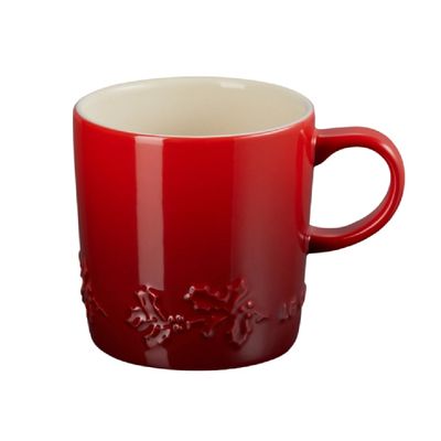 CANECA LONDON LE CREUSET HOLLY 200ML EM CERÂMICA VERMELHO 80032200600003