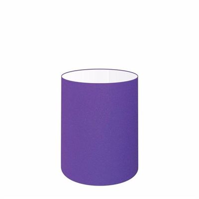 Cúpula Abajur E Luminária Cilíndrica Vivare Cp-7006 ø18x25cm - Bocal Nacional Roxo
