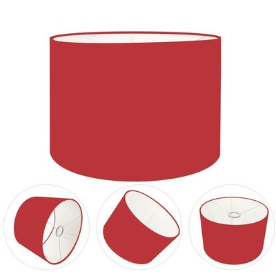 Cúpula Abajur E Luminária Cilíndrica Vivare Cp-7019 ø40x30cm - Bocal Nacional Bordo