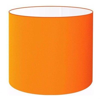Cúpula Abajur Cilíndrica Cp-7015 ø35x25cm Laranja