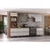 Cozinha Completa Itatiaia Lumina 350cm Paneleiro 2 Nichos Em Madeira Mdf Cinamomo/fendi