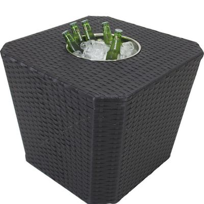 Mesa Grécia Em Alumínio Com Balde Preto