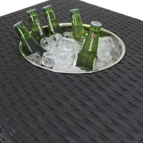 Mesa Grécia Em Alumínio Com Balde Preto