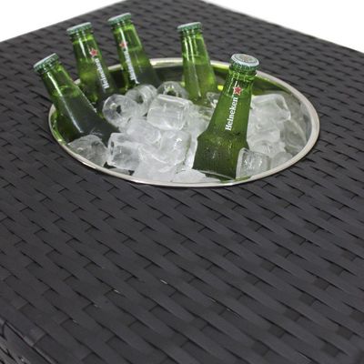 Mesa Grécia Em Alumínio Com Balde Preto