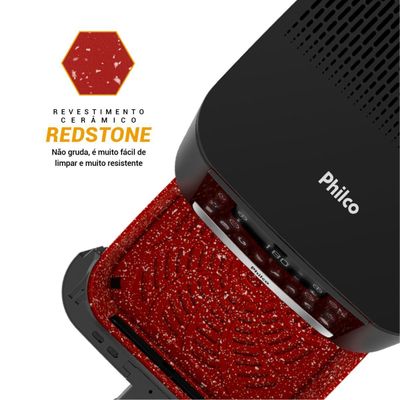 Air Fryer Philco 9,5L Visor Glass Redstone 1800W PAF95A 127V