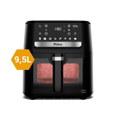 Air Fryer Philco 9,5L Visor Glass Redstone 1800W PAF95A 127V