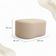 Kit 2 Puff Feijão Curvo Orgânico Sala Redondo Confortável Moderno Suede terracota
