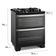 Fogão 5 bocas Electrolux Preto Experience Mesa de Vidro, 2 Fornos e PerfectCook360 (FE5DB) 127V