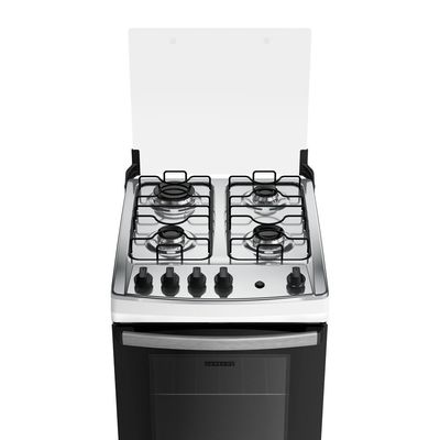 Fogão a Gás 4 Bocas Dako Novo Supreme com Mesa Inox Branco / Bivolt