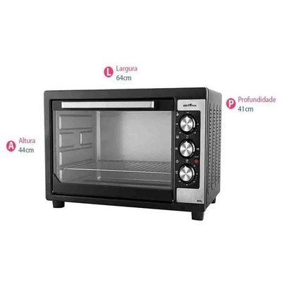 Forno Eletrico britania 50l C/grill 2 Resistencias 2000wts BFE50P 110V