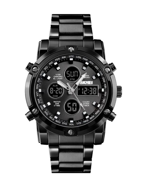 Relógio de Pulso Masculino de Quartzo Preto