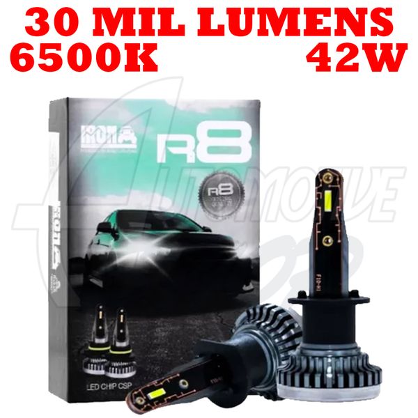 Kit Ultra Led R8 Super Bco 6500K 42W 30 Mil Lumens HB4 9006 Kit Ultra Led R8 Super Bco 6500K 42W 30 Mil Lumens HB4 9006