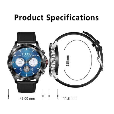 Relógio inteligente para homens IP68 impermeável Termômetro Bluetooth Marrom