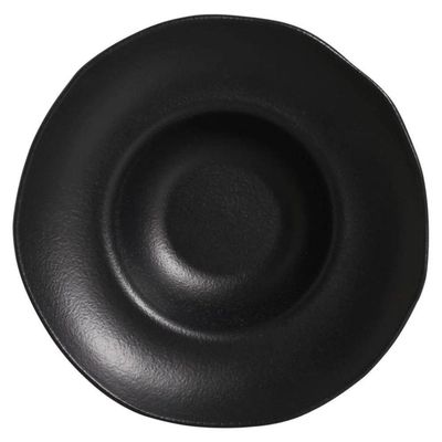 Conjunto De Pratos Para Massa/risoto 04 Peças Orgânico Preto Matte Porto Brasil